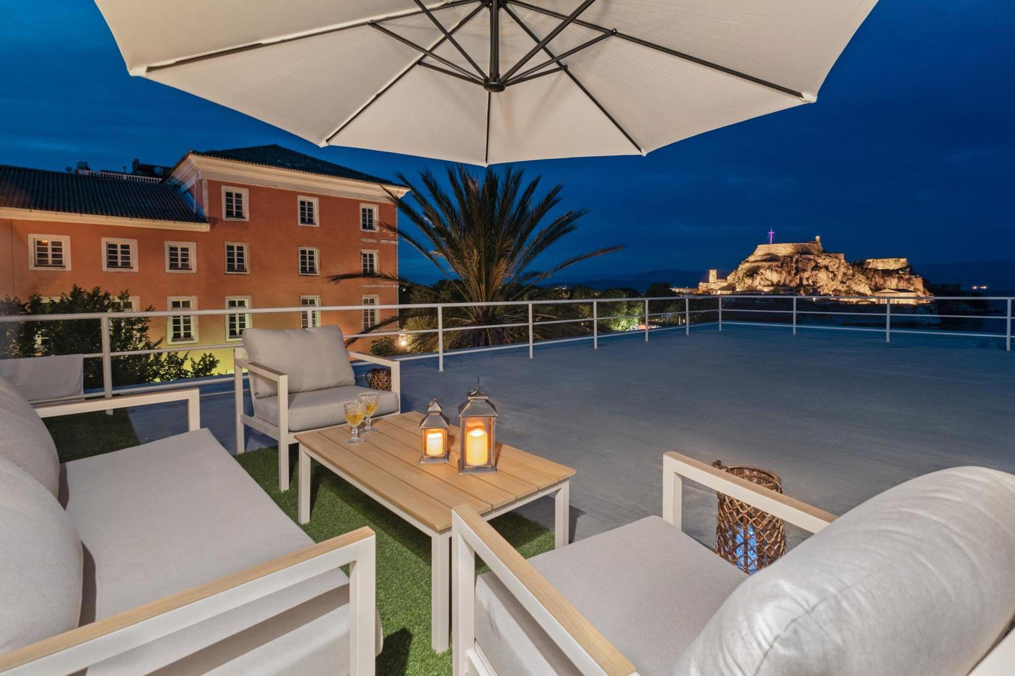 Old Fortress View Roof Top Apartment By Konnect Corfu  Buitenkant foto